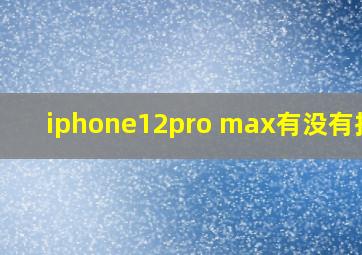 iphone12pro max有没有指纹